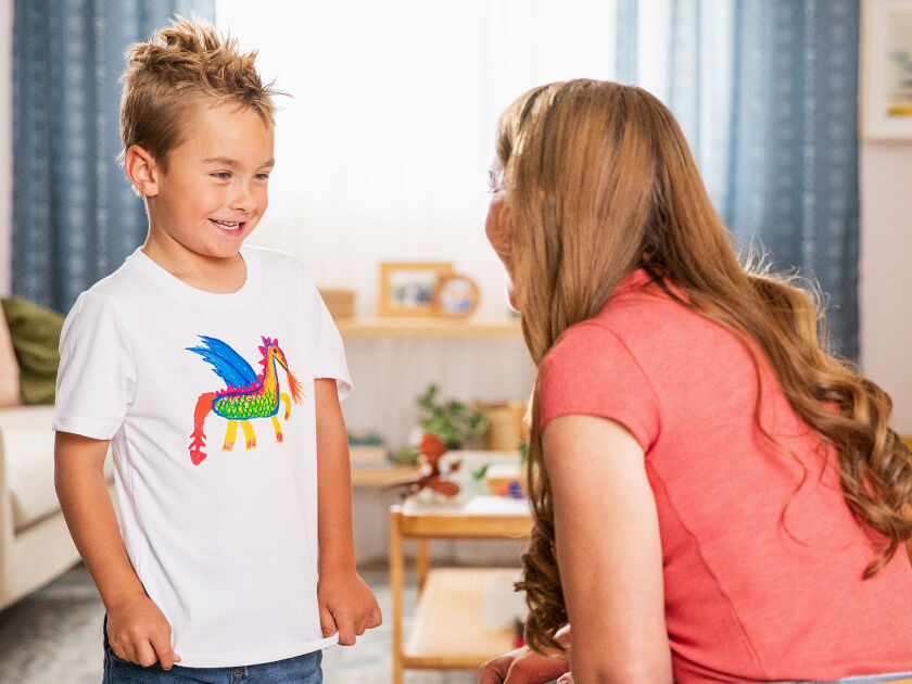 Three personalized drinking glasses sitting on a counter top