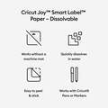 Cricut Joy&trade; Smart Label&trade; Paper &ndash; Dissolvable, White