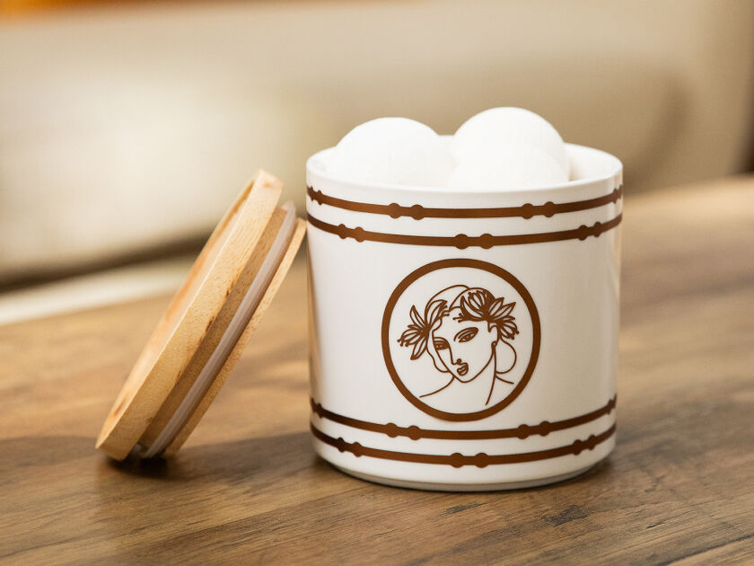 Three personalized drinking glasses sitting on a counter top