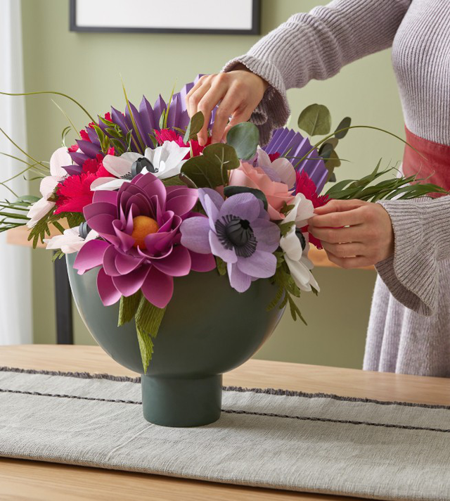cardstock paper flowers