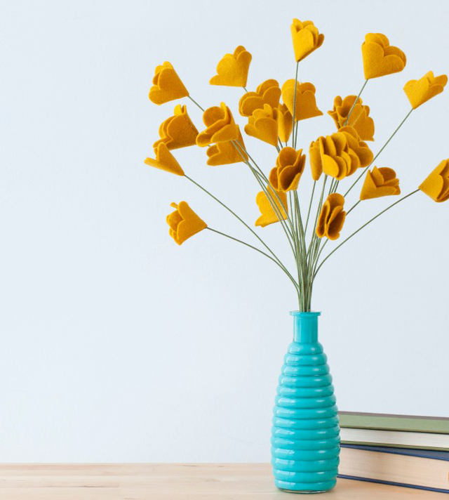 specialty materials felt flowers